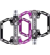 TXJ Sports Mountain Bike Pedals Sealed Bearing Non-Slip Aluminium Alloy Bicycle Pedals for BMX MT...