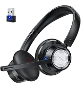 Wireless Headset with Microphone Link Dream 20H Talk Time V5.0 Bluetooth Headset in-line Mic Mute...