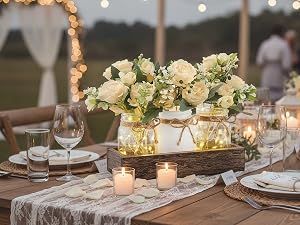 Table Decorations mason jars table centerpieces for dining room Home House Table Kithen Decor