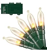LOENDE Christmas Lights with Timer Battery Operated String Lights 200 LED 8 Modes String Lights C...
