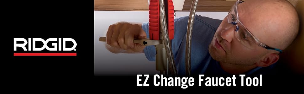 RIDGID 57003 EZ Change Plumbing Wrench Faucet Installation and Removal Tool
