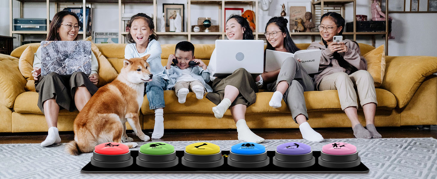 6 Pcs Dog Talking Button Set