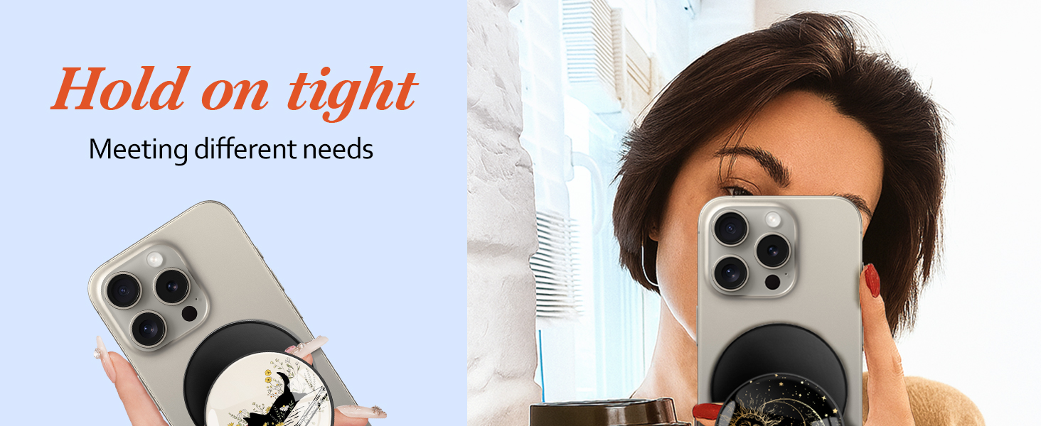 LISEVO Magnetic Phone Grip Compatible with MagSafe