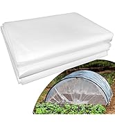 LSGCQ 6 mil Greenhouse Plastic Film Sheeting Cover 8 x 26 Ft UV Resistant Clear Polyethylene Film...