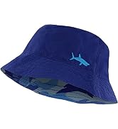 Bucket Hat for Girls & Boys, Packable Double Sided Reversible Beach Sun Kids Bucket Hat - Ages 3-10