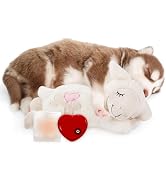 ALL FOR PAWS Heartbeat Dog Toy with Warm Bag for Puppy Anxiety Relief & Sleep Aid, Heartbeat Stuf...