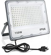 Indmird 150W LED Flood Light, Outdoor Security Lights Wall Fixtures 6500K 15000LM Illumination, I...