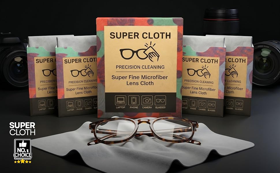 Super-Cloth Glasses Cleaning Cloths