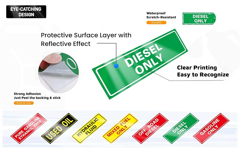 diesel tank decal sticker