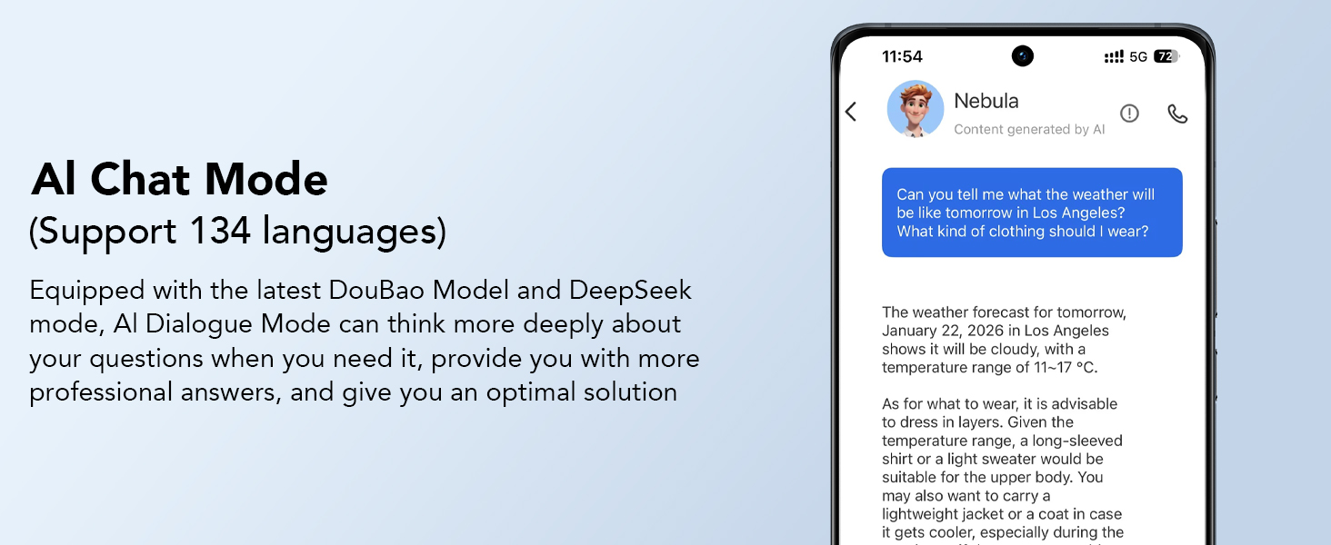 Al Chat Mode (Support 134 languages)