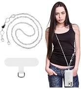 MoKo Universal Phone Lanyard, Metal Cell Phone Chain Crossbody Strap Anti-Theft Detachable Women ...