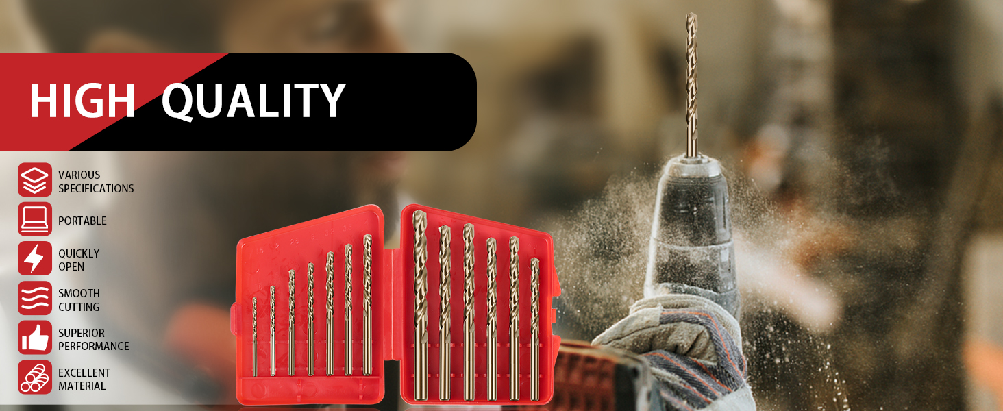 Cobalt Drill Bits Set