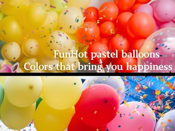 pastel balloons