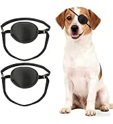 Dog Eye Patch - Protective Cover for Injuries,Post-Surgery Recovery,Adjustable Eye Patch for Smal...