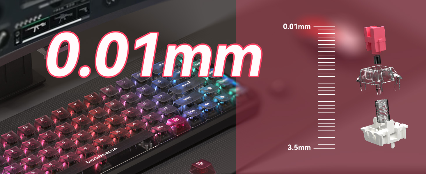0.01mm RT keyboard