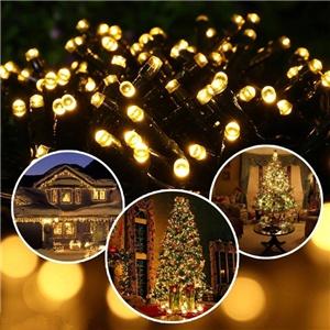 66ft Christmas string lights with 200 warm white