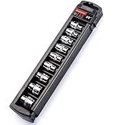 MAXPOWER 9-Piece 3/8 Inch E-Torx Star Socket Set - E7, E8, E10, E11, E12, E14, E16, E18, E20