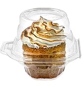 Clear Individual Cupcake Containers / Stackable Cupcake Boxes / Cupcake Holder With Lid / Airtigh...