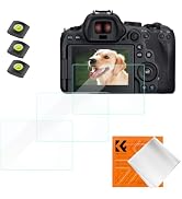 K&F CONCEPT 3pcs Screen Protector Compatible with Canon EOS R6 II/R6/R7 Camera & Hot Shoe Cover, ...