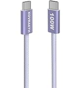 USB C to USB C Cable, 3ft, 100W PD 5A Fast Charging Cord, Aluminum Connector & Nylon Braided Type...