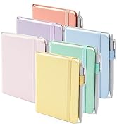 feela 6 Pack Pocket Small Notebooks Bulk, Mini Cute Memo Notepads Hardcover College Ruled Lined J...