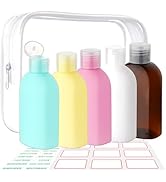 Cosywell 5 Pack 3.4oz Travel Bottles for Toiletries Shampoo and Conditioner Bottles TSA Approved ...