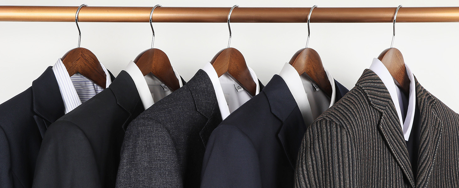 wooden suit hanger