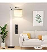 Ambimall 60" Floor Lamp with Remote Control and Stepless Dimmable Bulb, Colors Temperature & Brig...
