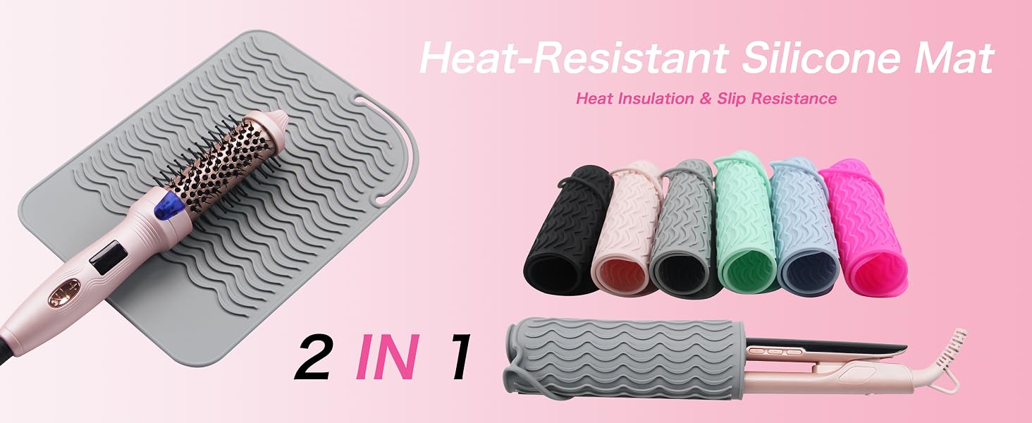 Flat lay for heat protection & roll up for storage – a two-in-one design.