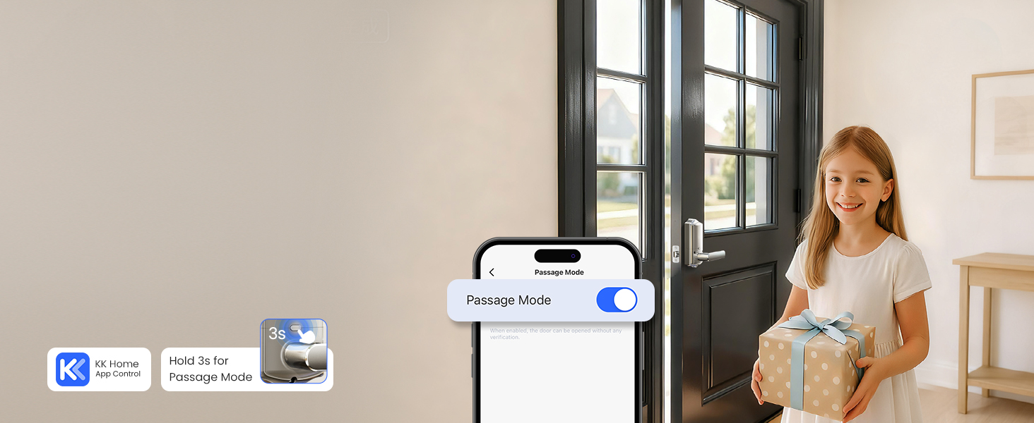 keypad door lock with handle
