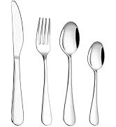 VIVANI 16 Piece Silverware Set for 4, Premium Stainless Steel Cutlery Set, Utensil Sets, Flatware...