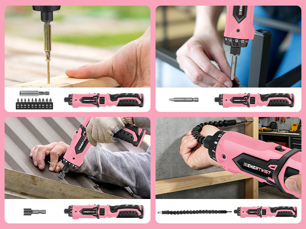 pink cordless screwdriver