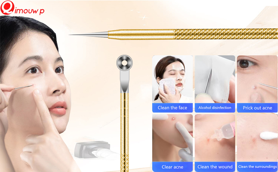 blackhead blemish pimple acne comedones black head white head zits cyst remover tools