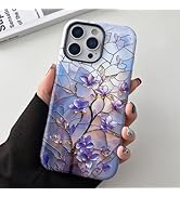 QLTYPRI Flower Case for iPhone 16 Pro Max, Aesthetic Cute Floral Phone Case for Girls Women, Prot...