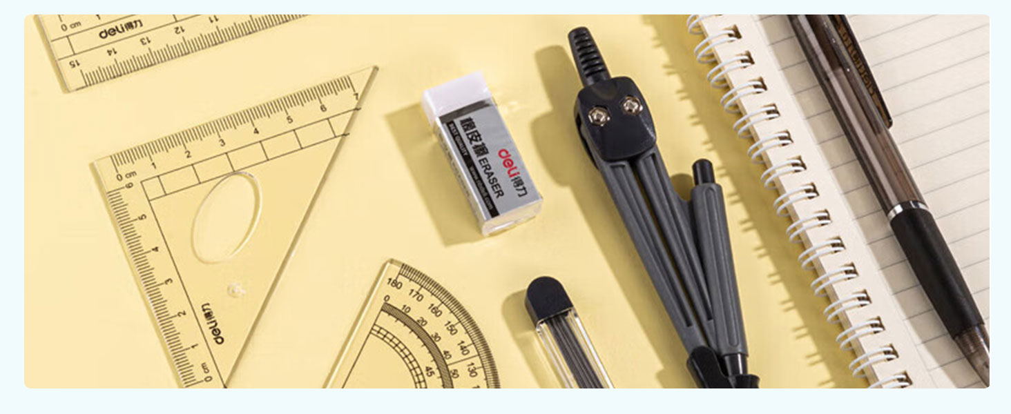 geometry set, math supplies, protractor and compass set, middle school supplies