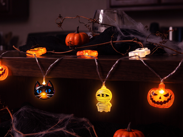 Halloween string lights for indoor party table decorations