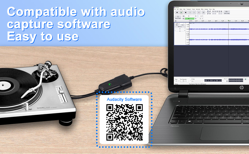 compatible with audio capture software and easy to use