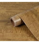 BESWEE Brown Wood Grain Contact Paper for Countertops Waterproof Removable Thick Wood Wallpaper P...