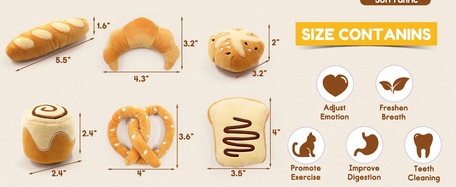 Bread Catnip Toys