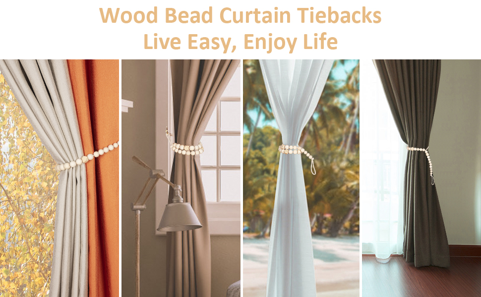 no drill curtain tie backs