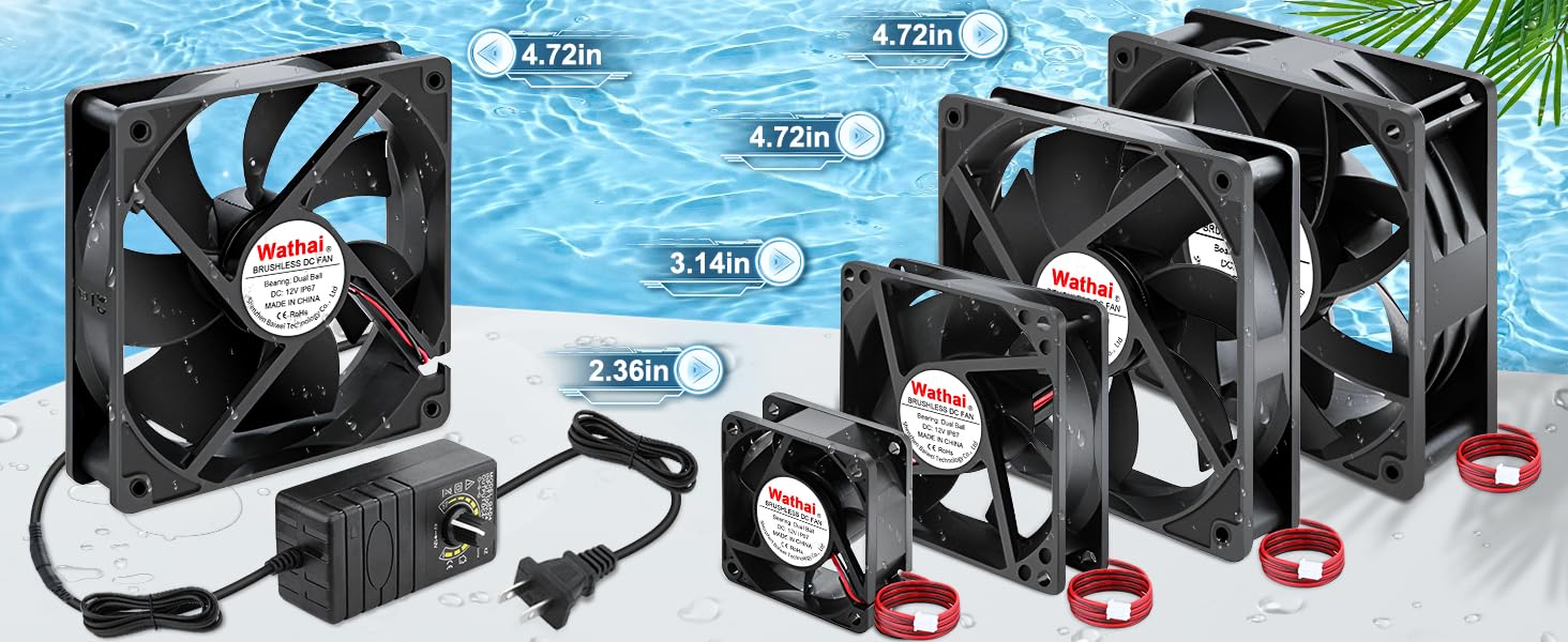 waterproof fan small box fan biltong box 12v exhaust fan computer fan with ac plug rv refrigerator