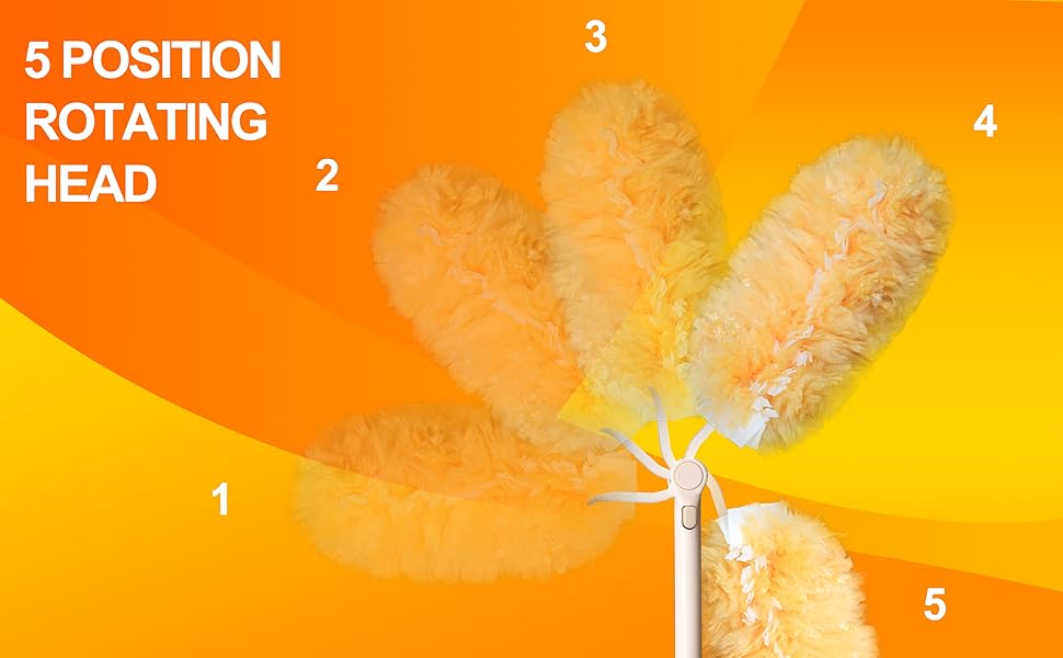 5 Position rotating head