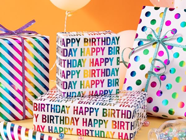 WRAPAHOLIC Birthday Wrapping Paper