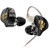 KBEAR K01 PRO Wired Gaming Earbuds, HIFI in Ear Monitor (without mic,Black) | IEM for Music Gamin...