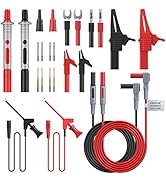 Proster Multimeter Test Lead 24pcs Electrical Multitester Leads Multimeter Probe Alligator Clips ...