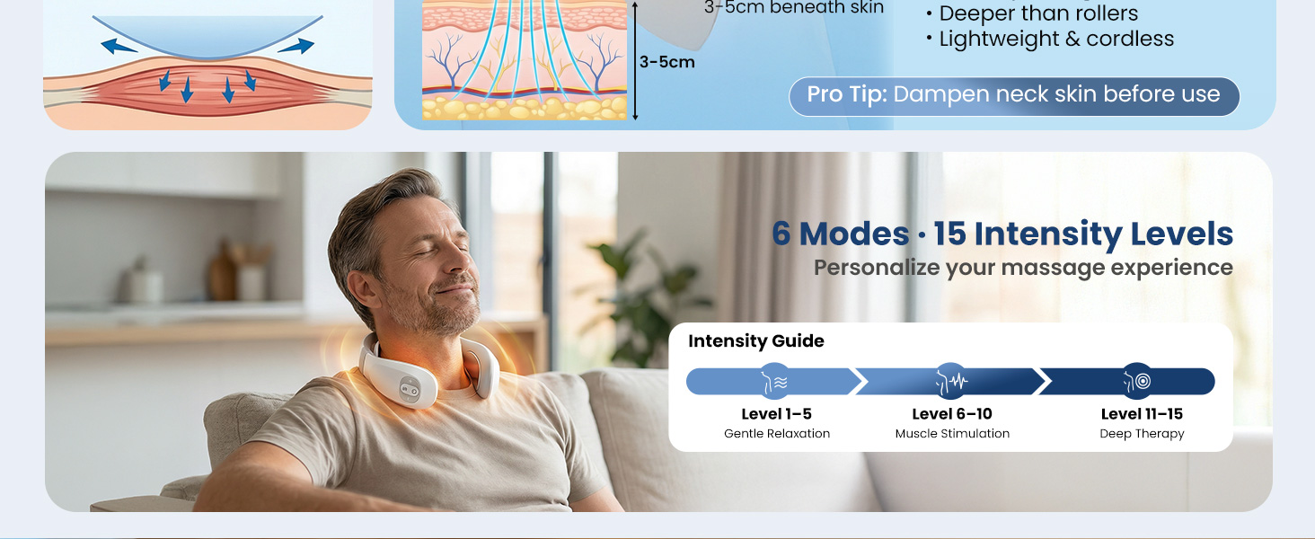 cordless neck massager