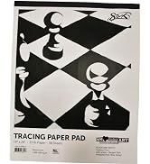Sax Tracing Paper Pad, 25 lbs, 19 x 24 Inches, White,50 Sheets - 418612