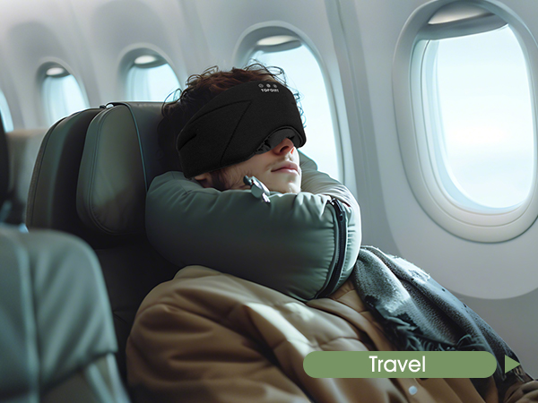 sleep mask with bluetooth headphones