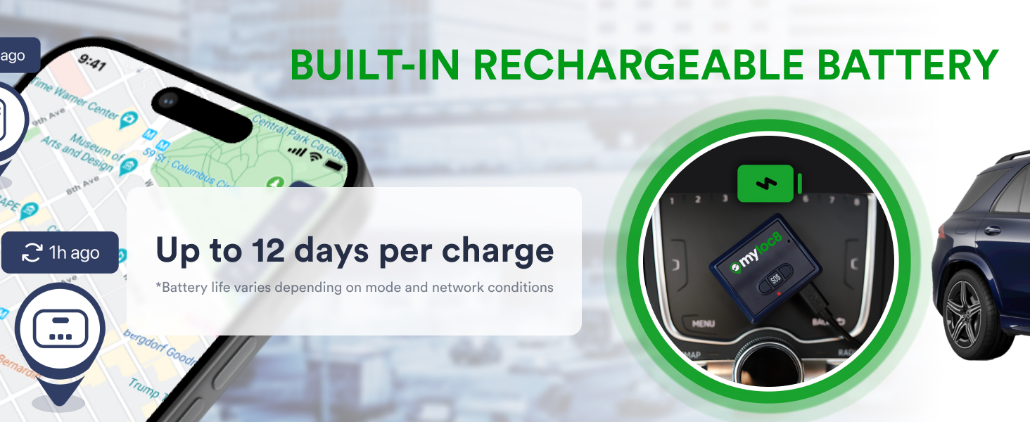 Myloc8 universal-battery life
