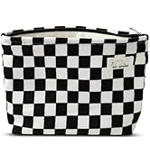 HAPPYHEIDI Women Checkered Corduroy Makeup Bag Cosmetic Pouch Purse Organiser, Canvas Lining, Cut...